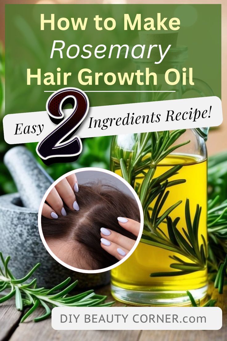 How to Make Rosemary Hair Growth Oil Rosemary Hair Recipe, Hair Growth With Rosemary Oil, Oils To Make Your Hair Grow, Make Rosemary Oil Hair Growth, Rosemary Hair Serum Diy, Coconut Oil And Castor Oil Hair Growth, Making Rosemary Water For Hair, Herbs That Help Hair Growth, Rosemary Oil For Hair Growth Recipe