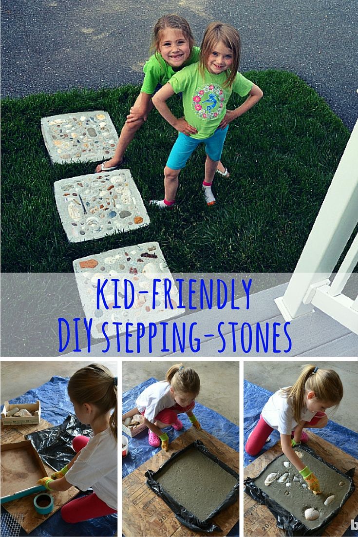 kid friendly diy stepping stones for kids