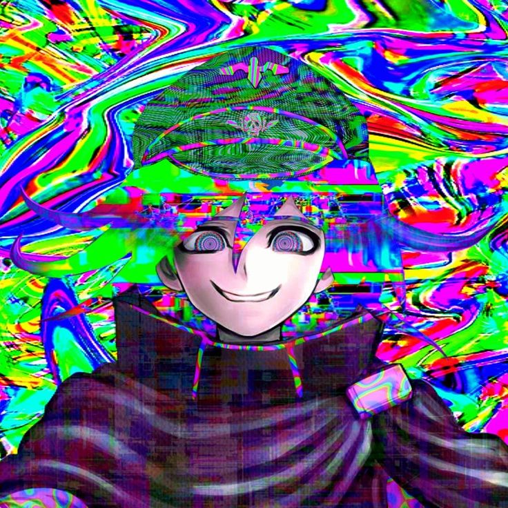 a digital painting of a person wearing a hat and coat with colorful swirls in the background