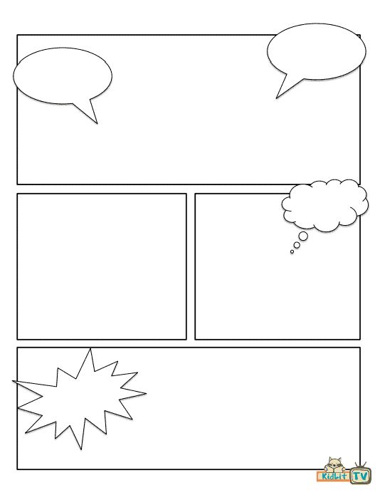 comic strip with speech bubbles on it