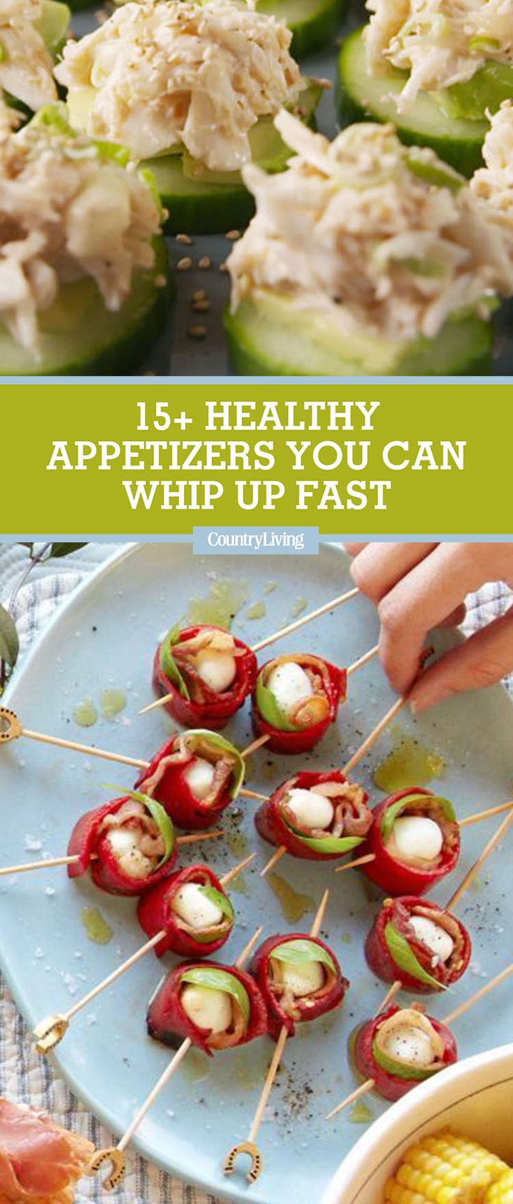 an image of healthy appetizers with corn on the cob