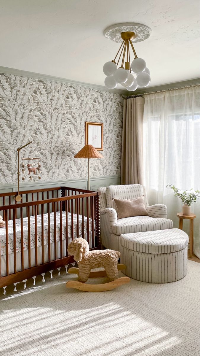 Gender neutral baby nursery by Liz Lovery Cozy Baby Room, Nursery Room Design, Baby Boy Room Nursery, Baby Room Inspiration, Nursery Room Inspiration, Baby Room Design, Nursery Organization, Nursery Inspo, Nursery Baby Room