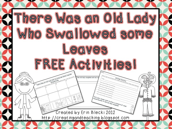 there was an old lady who swallowed some leaves free activities