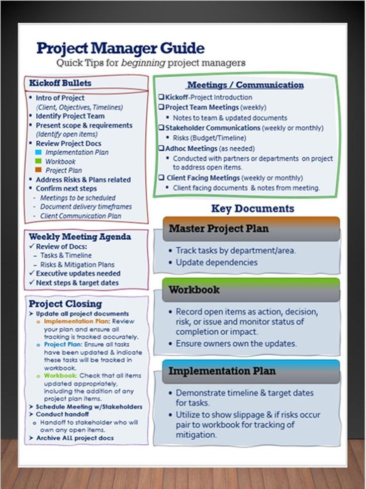 the project manager's guide is shown in this screenshote screen shot from an ipad