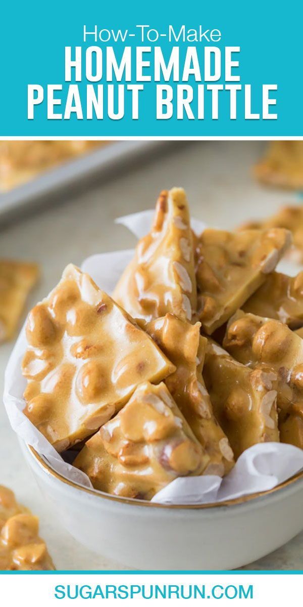 how to make homemade peanut brittle in a bowl