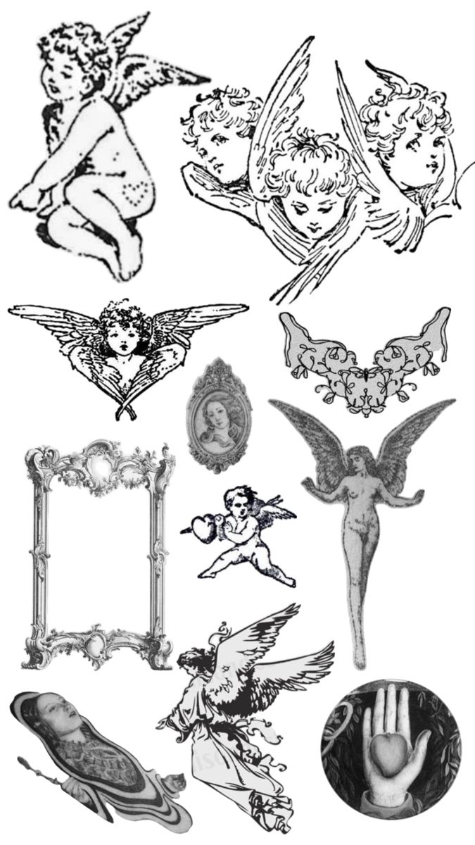 an image of some tattoos on a white background