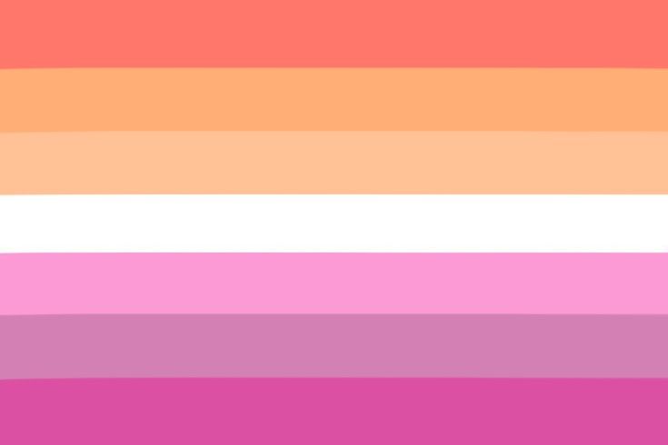 an image of a rainbow colored wallpaper with white and pink stripes on the bottom