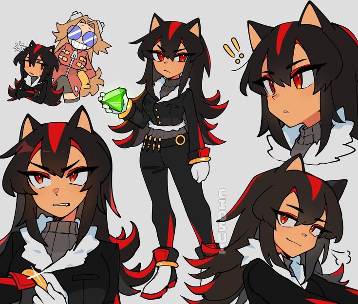 Shadow the hedgehog | Gijinka / Moe Anthropomorphism | Know Your Meme Human Shadow, Gender Bend, Sonic Funny, Sonic Fan Characters, Sonic Franchise, Hedgehog Art, Sonic Adventure, Sonic And Shadow, Sonic Fan Art