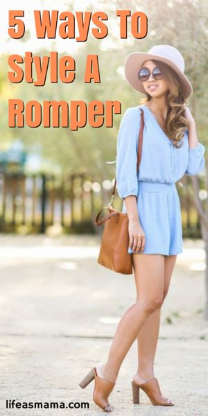 Think you can't pull off a romper? We think you can! Here are 5 easy ways using accessories like ankle boots and cute hats. How To Wear A Romper, Shoes For Romper Outfit, Styling Rompers Summer Outfits, How To Style Romper Outfit Ideas, Dress Up A Romper, Amber Clothes, Styling A Romper, Styling Rompers, Short Jumper Outfit