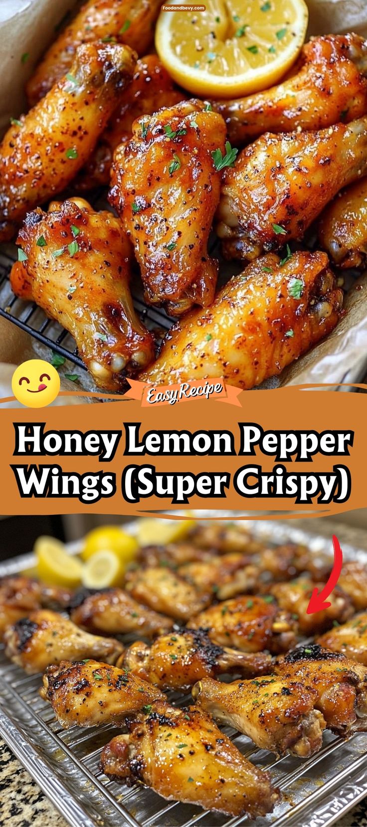 honey lemon pepper wings super crispy