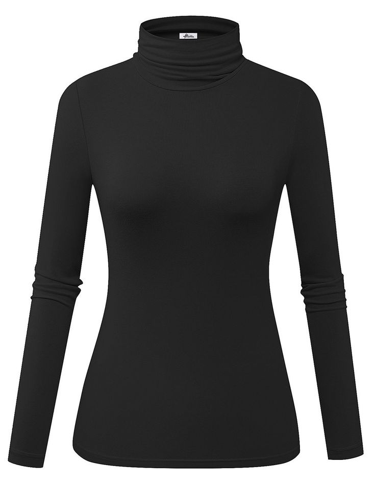 Black Turtle Neck, Turtleneck T Shirt, Turtleneck Shirt, Womens Turtleneck, Brunch Outfit, Black Turtleneck, Long Sleeve Turtleneck, Mock Turtleneck, Turtle Neck Top