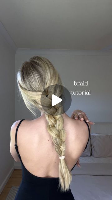 maya kate on Instagram: "THE BRAID TUTORIAL 🫶🏼🫶🏼🫶🏼 so easy with practise, tag me if you try!! 🥹 also, crying at my concentration face HAHA #hairtutorial #braidtutorial #howtobraidhair how to braid, easy braid step by step tutorial, easy hair tutorial" Simple One Braid Hairstyles, One Braid Tutorial, Single French Braid Tutorial, How To Do A Braid On Yourself, How To Make Braids Step By Step, One Braid Hairstyles For School, Easy & Quick Hairstyle Tutorials, How To Plait Your Own Hair Step By Step, French Plait Tutorial On Yourself