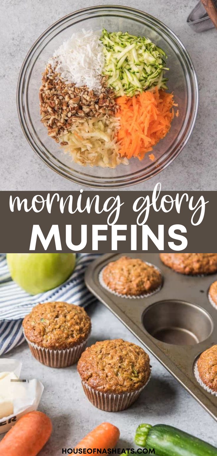 muffins with carrots, celery and other toppings