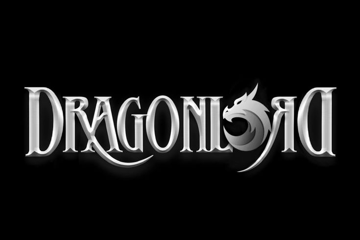 the logo for dragon dx on a black background with white letters and an image of a