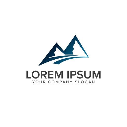 the mountain logo is suitable to be used as a symbol for any company or other business