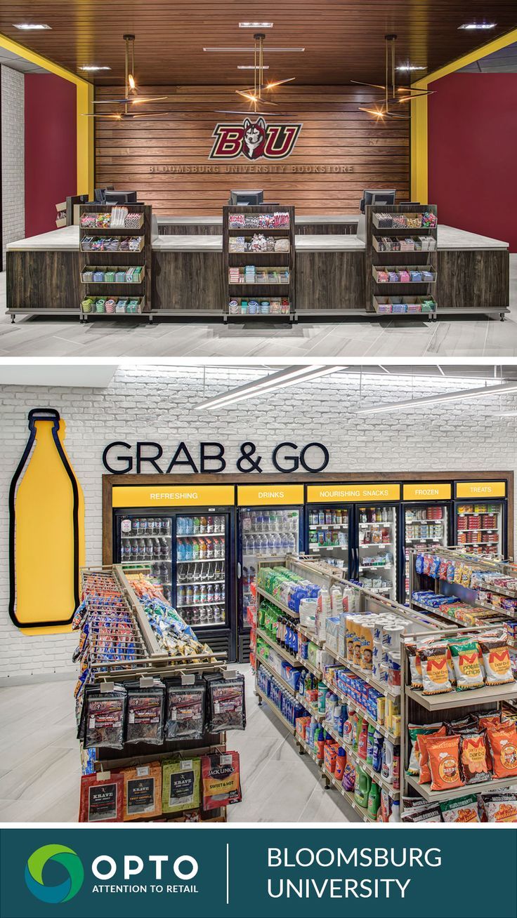 Bloomsburg University retail display Variety Store Design, Convenience Store Design Interiors, Small Supermarket Design, Small Store Design, Small Shop Design, Supermarket Design Interior, Bloomsburg University, Best Kitchen Layout, Grocery Store Design