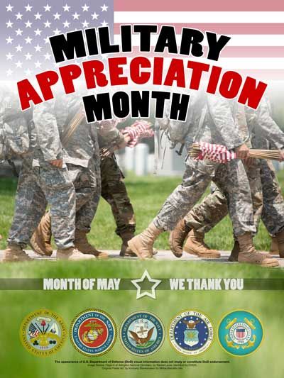 Every May is Military Appreciation Month Military Appreciation Month, Food Drive, Military Humor, Military Appreciation, Army Mom, Support Our Troops, Us Soldiers, Happy Memorial Day, Military Heroes