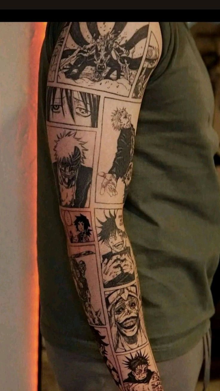 a man with a tattoo on his arm