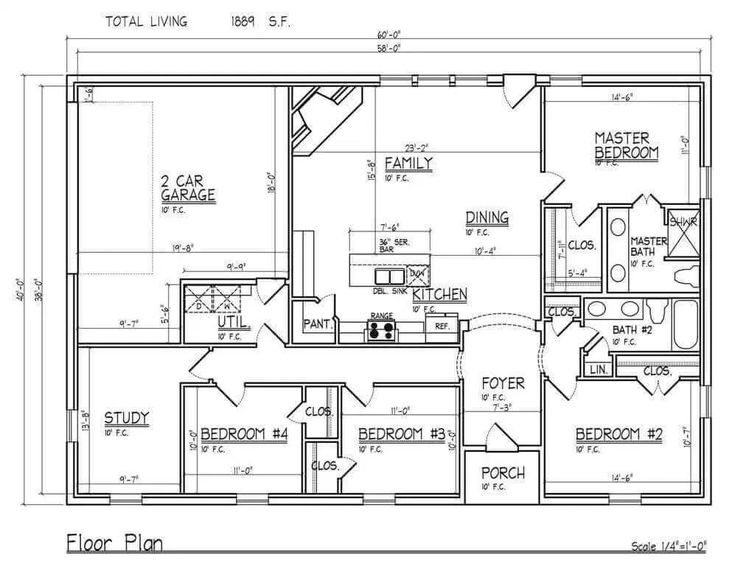 Modern Barndominium Floor Plans 2 Story with Loft [30x40