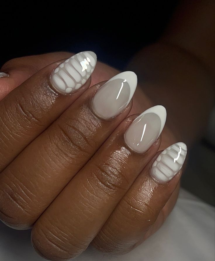 Almond Nails Croc Print, Croc Almond Nails, Gator Nails Designs, Almond Croc Nails, White Croc Print Nails, White Crocodile Nails, White Croc Nails, Nails Soft White, Florida Nails Designs