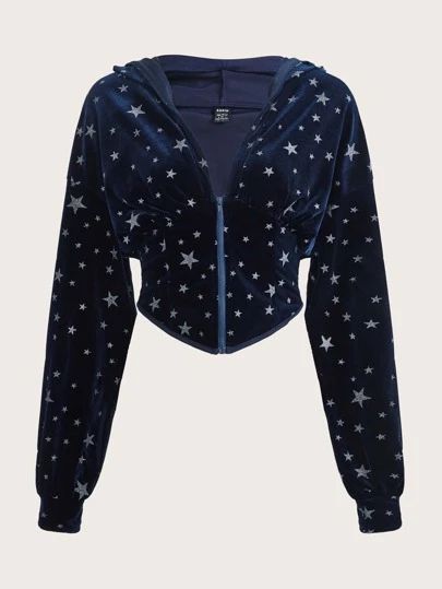 Navy Blue Clothes, Navy Blue Outfits, Dark Blue Outfit, Celestial Clothing, Navy Blue Outfit, Blue Clothes, Fiesta Outfit, Shein Icon, Navy Blue Jacket