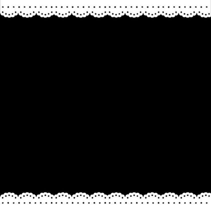 a black and white border with scalloped edges