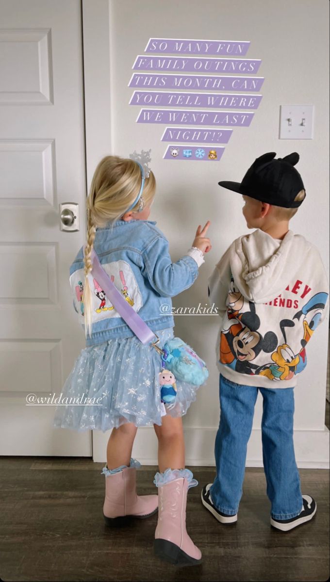 Disneyland Family Outfits Winter, Mom Disney Outfit Winter, Disney On Ice Outfits, Sibling Disney Outfits, Disney Outfits For Kids, Disney On Ice Outfit, Disney World Toddler Outfits, Disney Outfits Toddler Girl, Disney Outfits Kids Girls Ideas