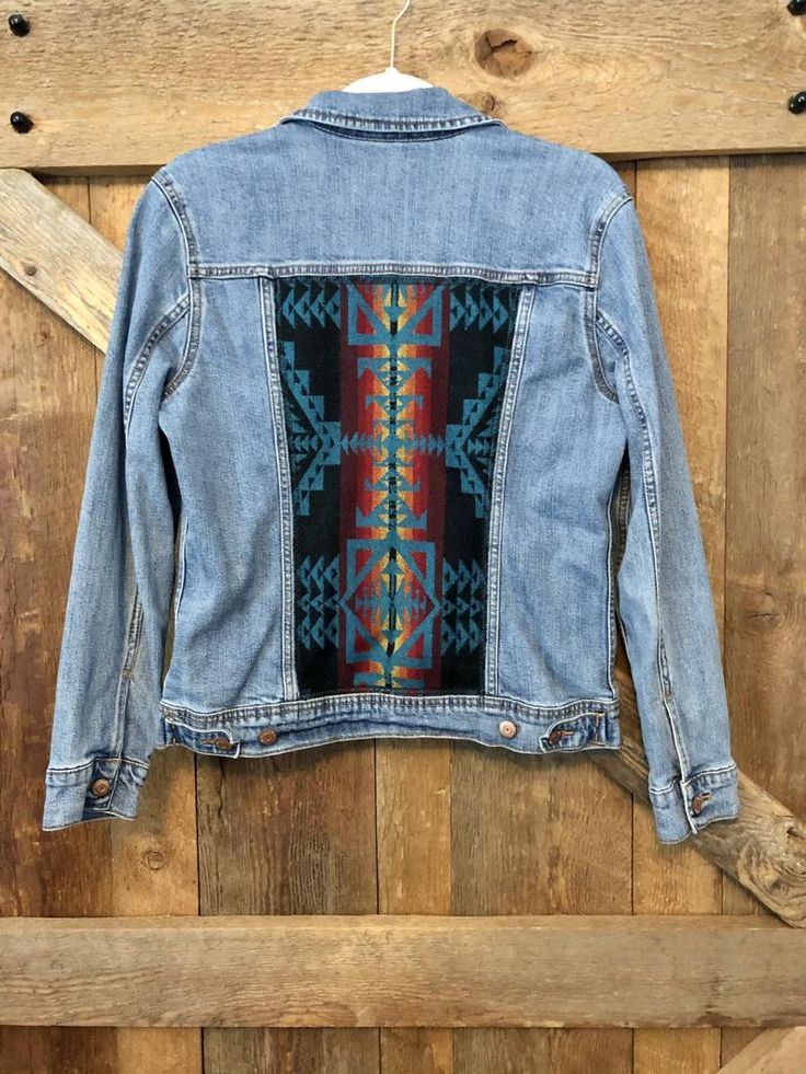 Yellowstone Fashion, Wool Jackets Women, Embellished Denim Jacket, Boho Denim, Boho Jacket, Western Jacket, Embellished Jacket, Custom Denim, Upcycle Jeans