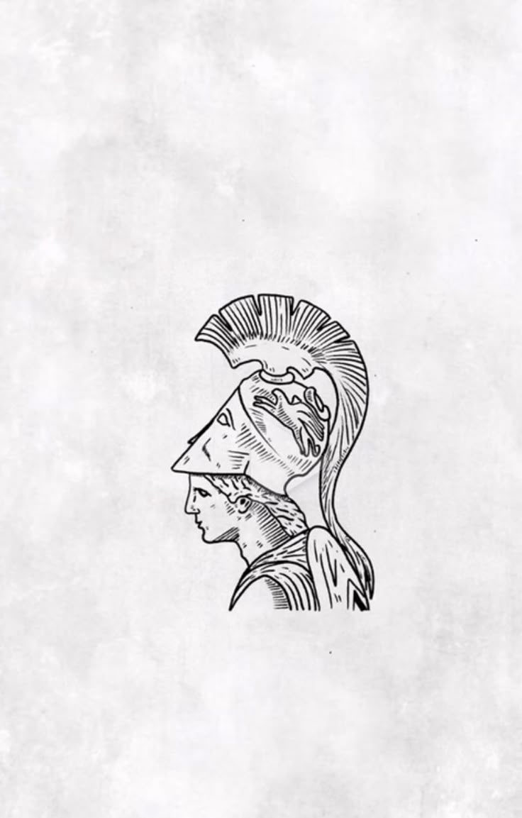 a black and white drawing of a woman's head