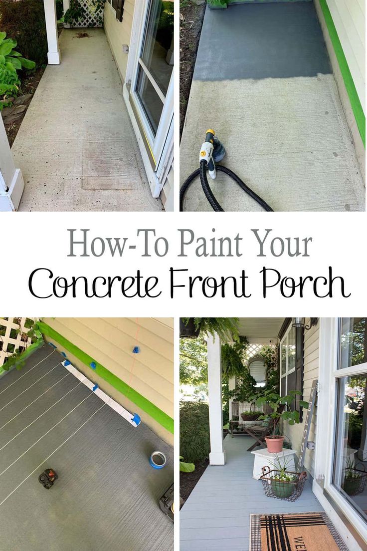 how to paint your concrete front porch