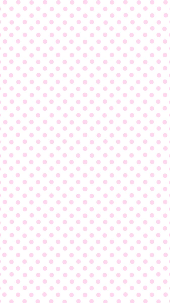 a white background with pink polka dots