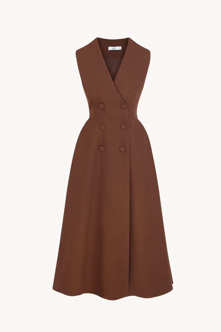 Classy Dress Outfits, Classy Work Outfits, Classy Casual Outfits, Dress With Belt, Modest Fashion Outfits, Looks Chic, 가을 패션, Brown Dress, Classy Dress