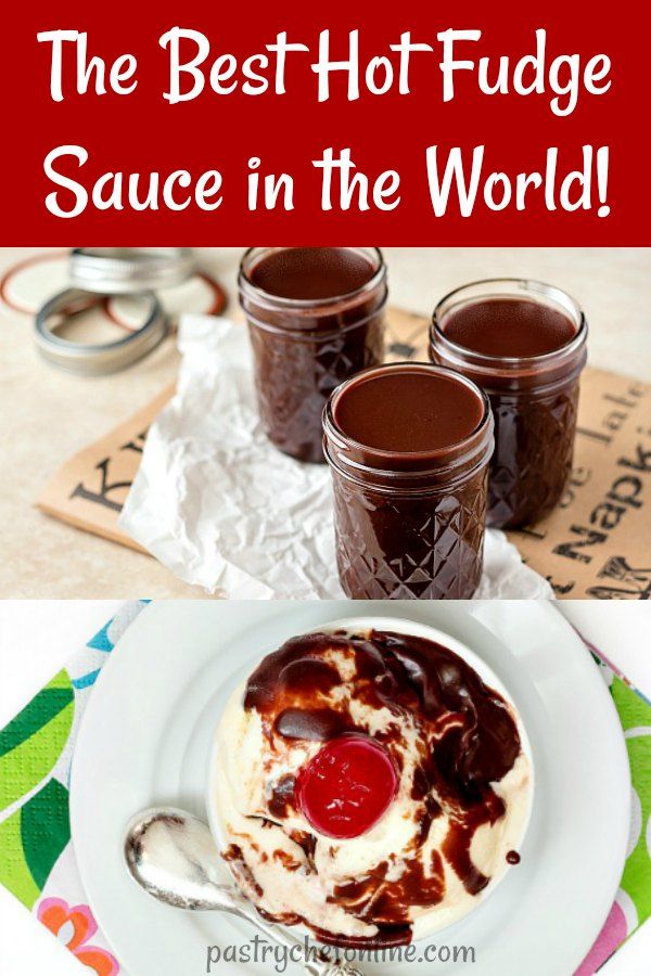 the best hot fudge sauce in the world is made with chocolate pudding and whipped cream