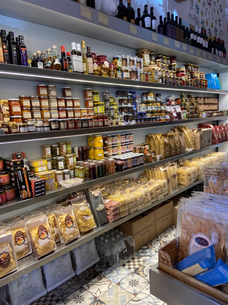 a store filled with lots of different types of food