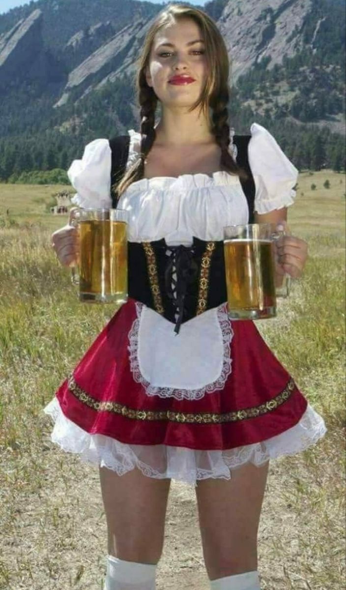 Oktoberfest Women Outfit, Octoberfest Outfits, Octoberfest Girls, German Beer Girl, Beer Maid, Chica Punk, Oktoberfest Woman, Beer Girl Costume, Oktoberfest Costume