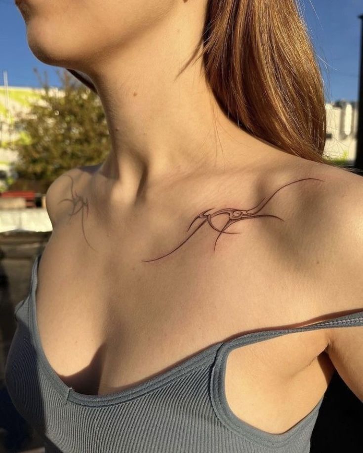 https://youtu.be/pMYRfJwP5g8 Ethereal Tattoos Collarbone, Cybersigilism Tattoo Ribcage, Cambodian Back Tattoo, Double Hip Tattoo, Femine Tattoo Ideas, Top Arm Tattoo, Hip Bone Tattoos, Symmetrical Hip Tattoos, Under Collar Bone Tattoos