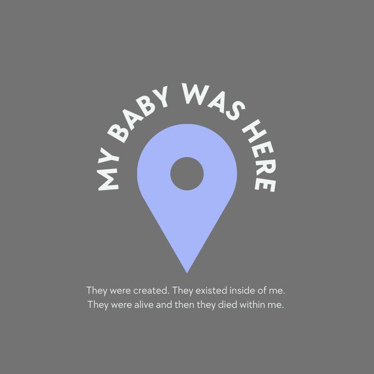 a map pin with the words my baby was here on it's back ground