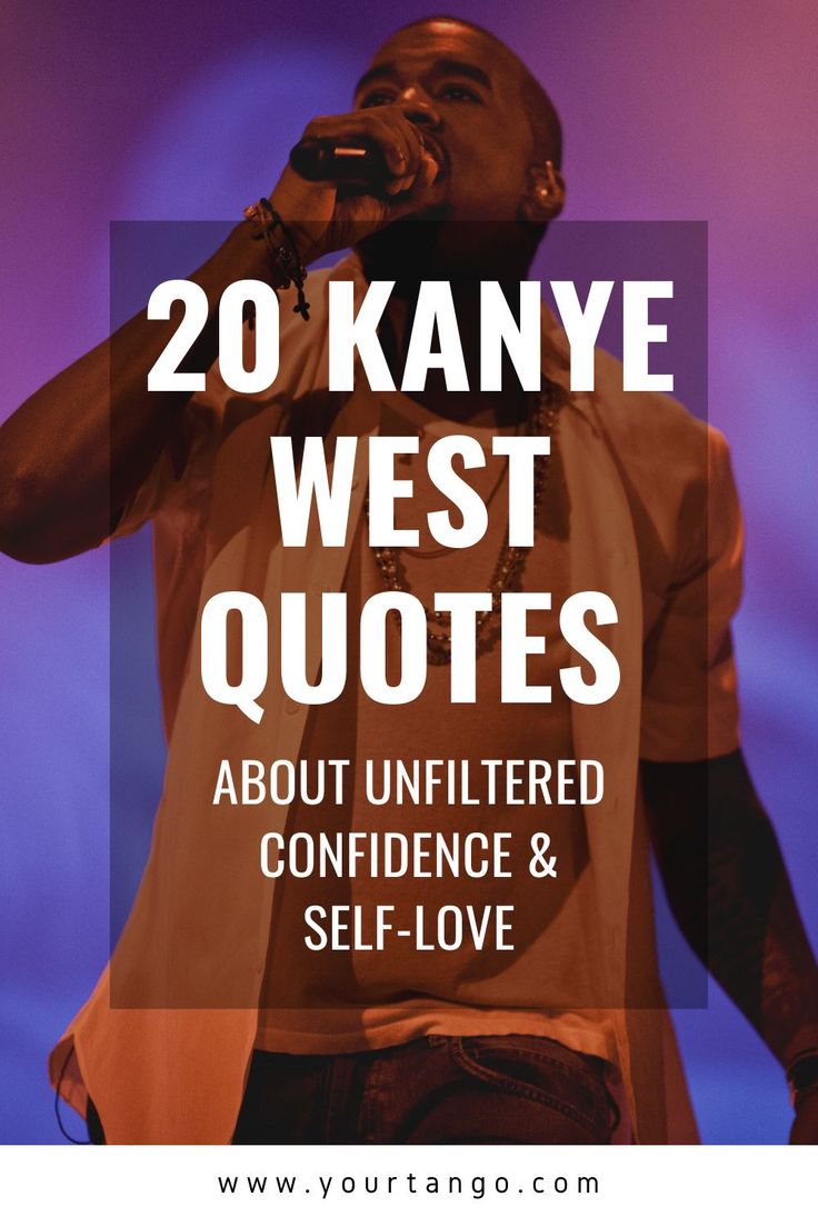 a man singing into a microphone with the words 20 kanye west quotes about unfilled