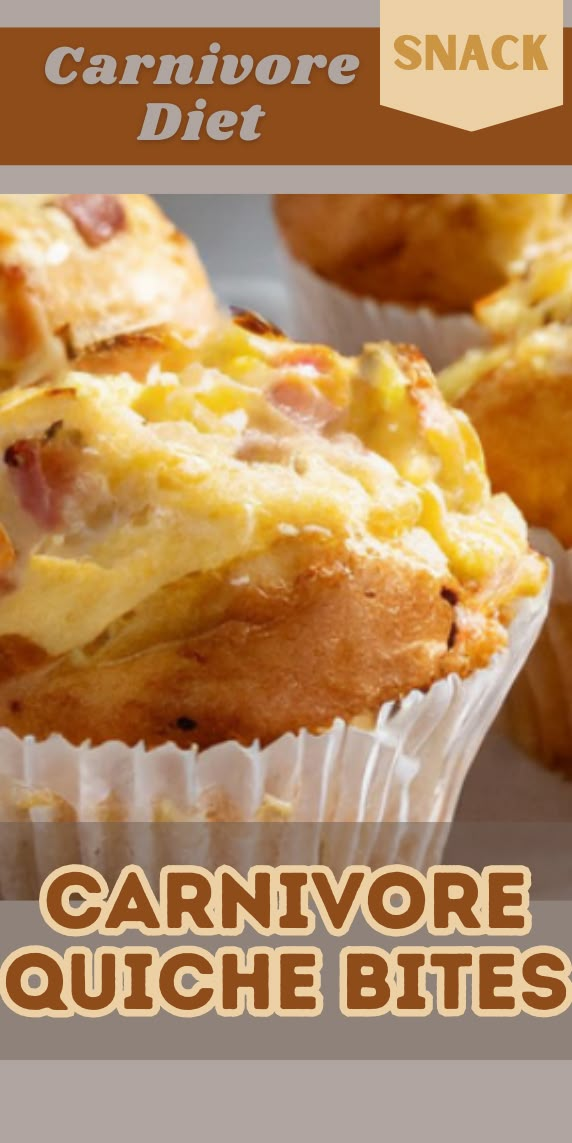 a close up of a muffin on a plate with the words carnivore diet