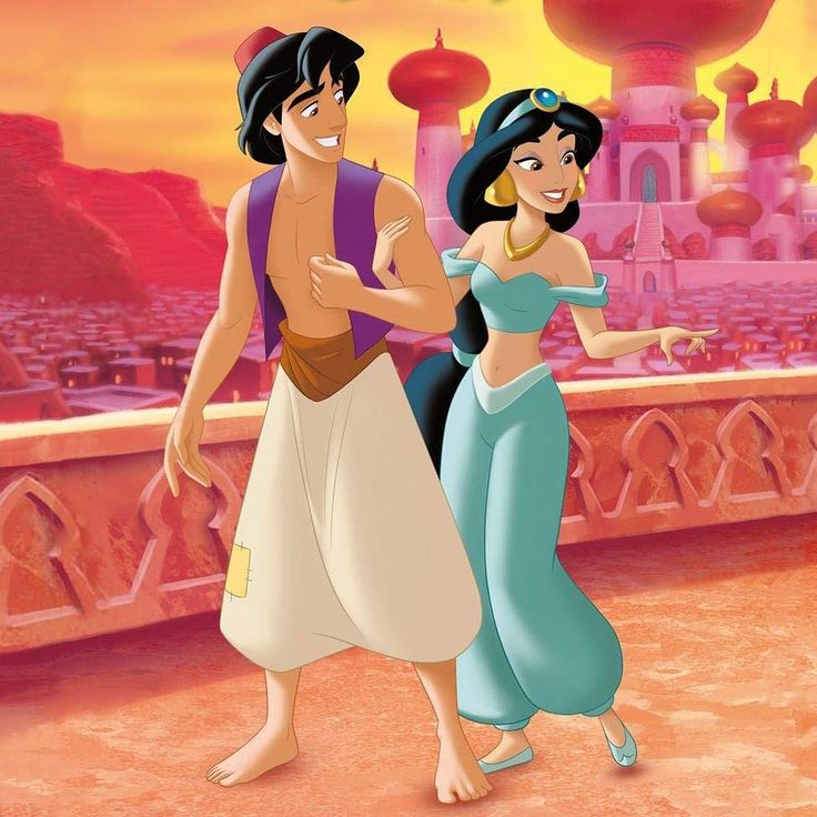 the prince and princess are dancing together in front of a cityscape with red lanterns