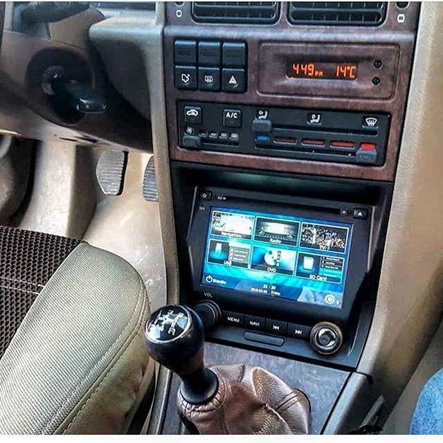 an image of a car radio in the dashboard