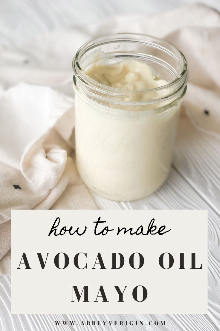 the best avocado oil mayo in a glass jar on a white tablecloth