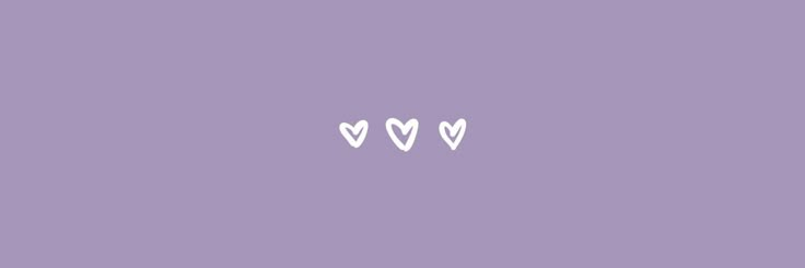 three hearts on a purple background with the word love spelled in white letters, and two smaller