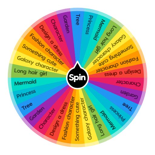 the spin wheel with words in different languages on each side, including names and colors