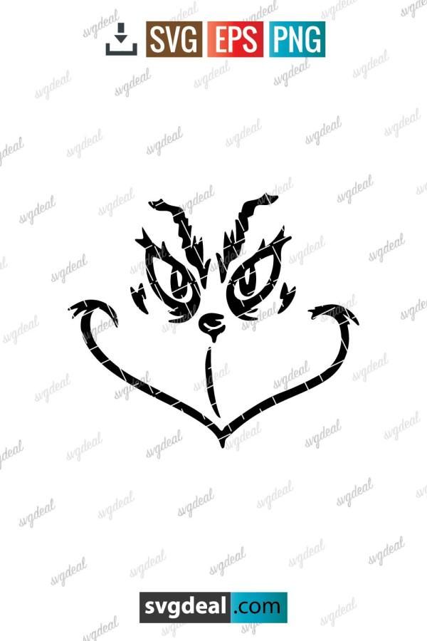 an image of a cat's face in the shape of a heart with eyes