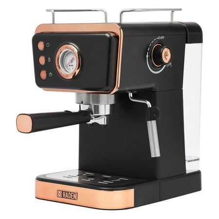 an espresso machine is shown on a white background