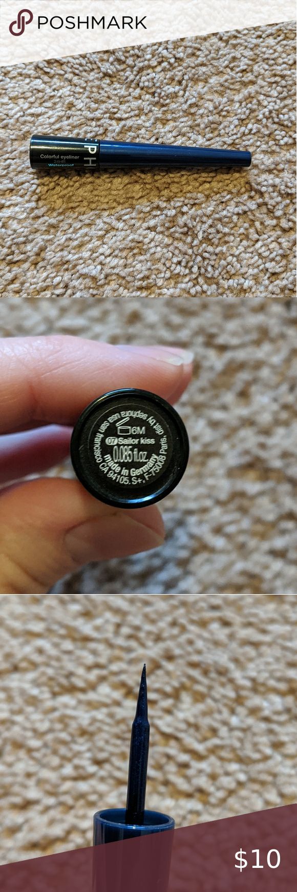 Sephora eyeliner Colorful eyeliner 24hr waterproof. Shade: sailor kiss. Beautiful dark blue/navy. Has never been used. Sephora Makeup Eyeliner Sephora Eyeliner, Eyeliner Colorful, Colorful Eyeliner, Colored Eyeliner, Sephora Makeup, Makeup Eyeliner, Womens Makeup, Sephora, Eyeliner