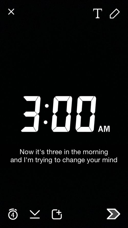 an alarm clock with the time 3 00 am and i'm trying to change your mind