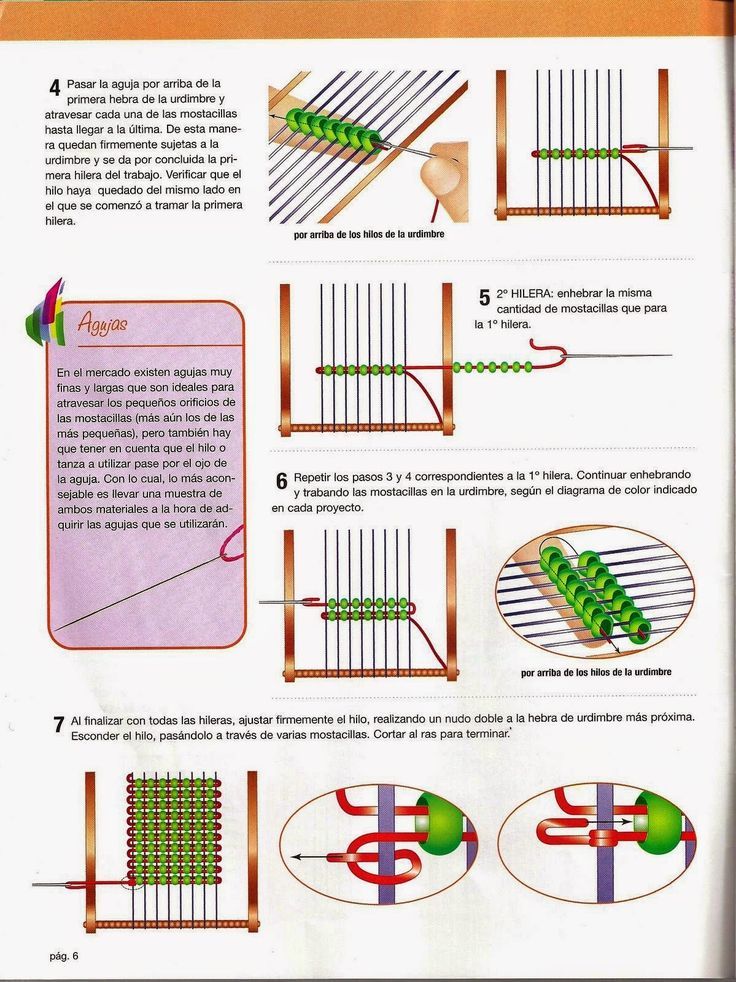 an instruction manual for weaving on the loom, with instructions to make it easier