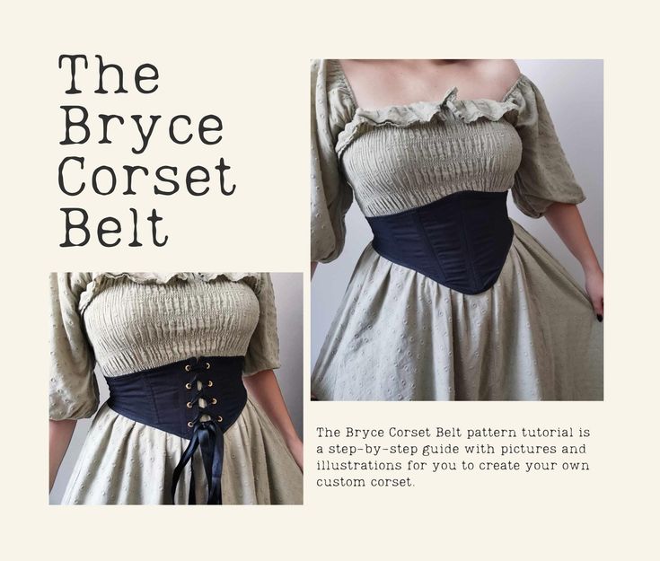 the bridal corset belt is a step - by - step guide with pictures and instructions